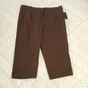 Briggs New York Slacks 22W Brown